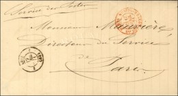 Càd 3 PARIS 3 (60) 17 AVRIL 71 Sur Lettre Avec Texte En Franchise Pour Paris. Au Recto, Càd Rouge... - Oorlog 1870