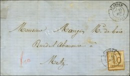 Càd T 17 ST AVOLD (55) / Als. N° 5 Sur Lettre Pour Metz. 1870. - TB / SUP. - R. - Brieven En Documenten