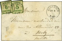 Càd ROHRBACH / Als. N° 4 (2) Sur Lettre Pour Metz. 1871. - TB / SUP. - Brieven En Documenten