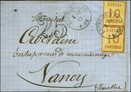 Càd BUCHSWEILLER / Als. N° 5 Paire Sur Lettre Pour Nancy, Taxe 25 DT. 1871. - TB / SUP. - Cartas & Documentos