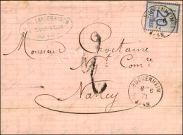 Càd BUCKENHEIM / Als. N° 6 Sur Lettre Pour Nancy, Taxe Tampon 2. 1871. - TB / SUP. - Brieven En Documenten