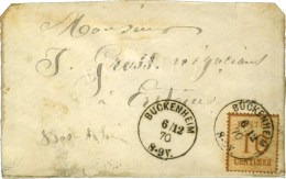 Càd BUCKENHEIM / Als. N° 5 Sur Lettre Pour Erstein. 1870. - TB / SUP. - Brieven En Documenten