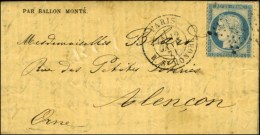 Etoile 11 / N° 37 Càd PARIS / R. ST HONORE 12 JANV. 71 Sur Gazette N° 26 Pour Alençon (Orne)... - Guerra De 1870