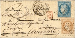 Etoile 1 / N° 37 Càd PL. DE LA BOURSE 4 JANV. 71 Sur Gazette N° 22 Pour Dieppe (Càd... - Guerre De 1870