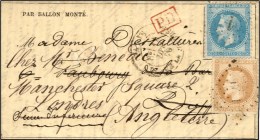 Etoile 1 / N° 29 Càd PL. DE LA BOURSE 14 DEC. 70 Sur Gazette N° 16 Pour Dieppe (Seine... - Guerra De 1870