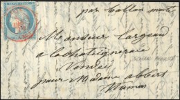 Càd Rouge PARIS (SC) 8 DEC. 70 / N° 37 Sur Lettre Pour La Chataigneraie. Càd D'arrivée 22... - War 1870