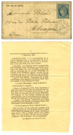 Etoile 35 / N° 37 Càd PARIS / MINISTERE DES FINANCES 7 DEC. 70 Sur Gazette N° 14 Avec... - Guerra De 1870