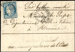 Etoile 35 / N° 37 Càd MINISTÈRE DES FINANCES 2 DÉC. 70 Sur Circulaire Officielle... - Oorlog 1870