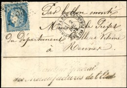 Etoile 35 / N° 37 Càd MINISTÈRE DES FINANCES 2 DÉC. 70 Sur Circulaire Officielle... - War 1870