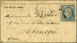 Etoile 35 / N° 37 Càd PARIS / MINISTERE DES FINANCES 1 DEC. 70 Sur Gazette N° 12 Pour Alençon... - Oorlog 1870