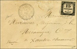 Càd T 22 ST HILAIRE-DES-LOGES / B.M./ Taxe N° 3 Sur Lettre Locale. 1866. Exceptionnelle Association De... - 1859-1959 Lettres & Documents