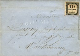 OR Rouge (5 Frappes Réglementaires) / Taxe N° 2 Sur Lettre Locale Avec Texte Daté De Blajan... - 1859-1959 Brieven & Documenten