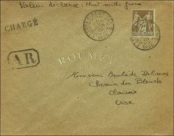 Càd ESTREES-SAINT-DENIS / OISE / N° 105 Sur Lettre Chargée Avec AR. 1900. Affranchissement... - 1876-1878 Sage (Type I)