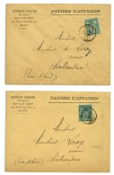 Càd ORLEANS / LOIRET / N° 61 Seul Sur Papiers D'affaires Non Taxé Pour Châteaudun. Nous... - 1876-1878 Sage (Type I)