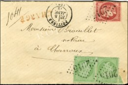 GC 2915 / N° 35 Paire + 49 (def) Càd T 17 POITIERS (80) Sur Lettre Chargée. 1872. - TB. - 1870 Uitgave Van Bordeaux