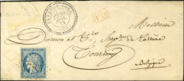 GC 4785 / N° 37 Càd T 24 FRESNES-NORD (57) Sur Lettre Au Tarif Frontalier Pour Tournay. 1871. - SUP. - 1870 Assedio Di Parigi