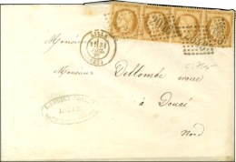 GC 2046 / N° 36 Bande De 4 Càd T 17 LILLE (57). 1871. - TB / SUP. - R. - 1870 Assedio Di Parigi