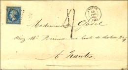 PC 68 / N° 22 Càd T 15 ANCENIS (42) 19 DEC. 62 Sur Lettre Insuffisamment Affranchie Pour Nantes, Taxe... - 1862 Napoléon III