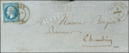 Càd Sarde RUMILLY * 3 AOUT 61 / N° 14 Sur Lettre Pour Chambéry. - TB. - R. - 1853-1860 Napoléon III