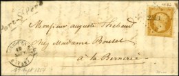 PC 2549 / N° 13 (def) Càd T 15 BOURGNEUF EN RETZ (42) Cursive 42 / Port St Père Sur Lettre Avec... - 1853-1860 Napoleone III