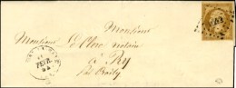 PC 1042 / N° 9 Càd T 15 CROISY LA HAYE (74) Sur Lettre Avec Texte Adressée Localement à... - 1852 Louis-Napoleon