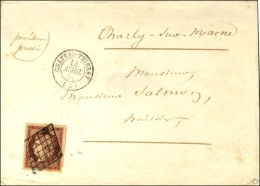 Grille / N° 6 Carmin Brun (superbes Marges) Càd T 15 CHÂTEAU-THIERRY (2). 1851. - SUP. - R. - 1849-1850 Cérès