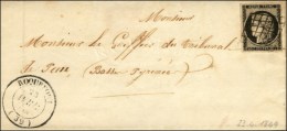 Grille / N° 3 Càd T 14 ROQUEFORT (39) Sur Lettre Avec Texte Daté De St Justin Le 21 Avril 1849. -... - 1849-1850 Ceres