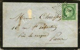 Etoile / N° 2 Sur Lettre De Paris Pour Paris. 1853. - TB. - R. - 1849-1850 Cérès