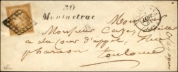 Grille / N° 1 Càd T 15 TOULOUSE (30) Cursive 30 / Montastruc. 1851. - TB. - R - 1849-1850 Ceres