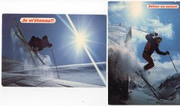 Sports D'hiver - Ski Acrobatique - 2 Cartes - Sport Invernali