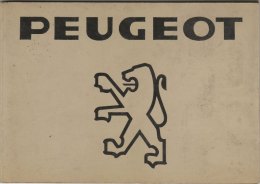 PEUGEOT - TUTTA LA STORIA  - LIBRETTO DEL 1980 ( CART 77) - Motoren