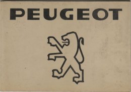 PEUGEOT - TUTTA LA STORIA  - LIBRETTO DEL 1980 ( CART 77) - Engines