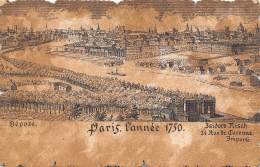 75       Paris    Style Parchemin    Paris En 1750 - Otros & Sin Clasificación