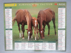 Vp-France-Calendrier 1999 Almanach Du Facteur - Chevaux - Grossformat : ...-1900