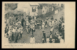 SÃO TOMÉ E PRÍNCIPE - Uma Dança Em S. Thomé ( Ed.Maximiano Lopes Nº 24)  Carte Postale - Sao Tome And Principe