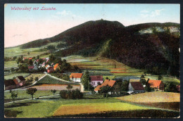 7960 - Alte Ansichtskarte - Waltersdorf Mit Lausche - Gel 1918 Feldpost 1. WK - E. Wagner Zittau - Goerlitz