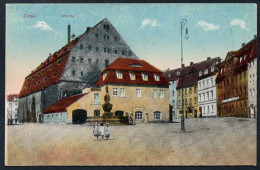 5635 - Alte Ansichtskarte - Zittau - Marstall - Gel Feldpost 1918 - C. Wagner - Zittau