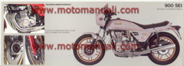 Benelli 900 SEI Depliant Originale Genuine Factory Brochure Prospekt - Moto