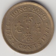 @Y@    Hong Kong   50  Cents  1977    (3734) - Hong Kong