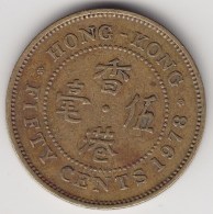 @Y@    Hong Kong   50  Cents  1978    (3736) - Hong Kong