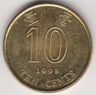 @Y@    Hong Kong   10  Cents  1998    (3746) - Hong Kong