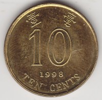 @Y@    Hong Kong   10  Cents  1998    (3749) - Hong Kong