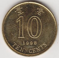 @Y@    Hong Kong   10  Cents  1998    (3751) - Hong Kong