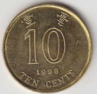 @Y@    Hong Kong   10  Cents  1998    (3752) - Hong Kong