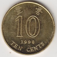 @Y@    Hong Kong   10  Cents  1998    (3754) - Hong Kong