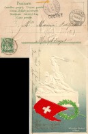 AK  "Winkelried Denkmal Stans"  (Stabstempel COUVET) - Mauborget (Fehler)        1902 - Covers & Documents