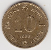 @Y@    Hong Kong   10  Cents  1988    (3762) - Hong Kong