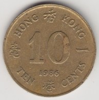 @Y@    Hong Kong   10  Cents  1986    (3763) - Hong Kong