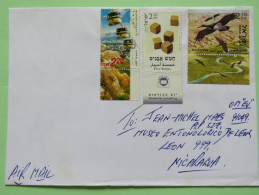 Israel 2011 Cover To Nicaragua - Suspended Train - Birds Stork - Five Stones Game - Storia Postale