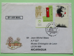 Israel 2011 Cover To Nicaragua - Mailbox - Stop Violence - Fruit Cancel - Covers & Documents